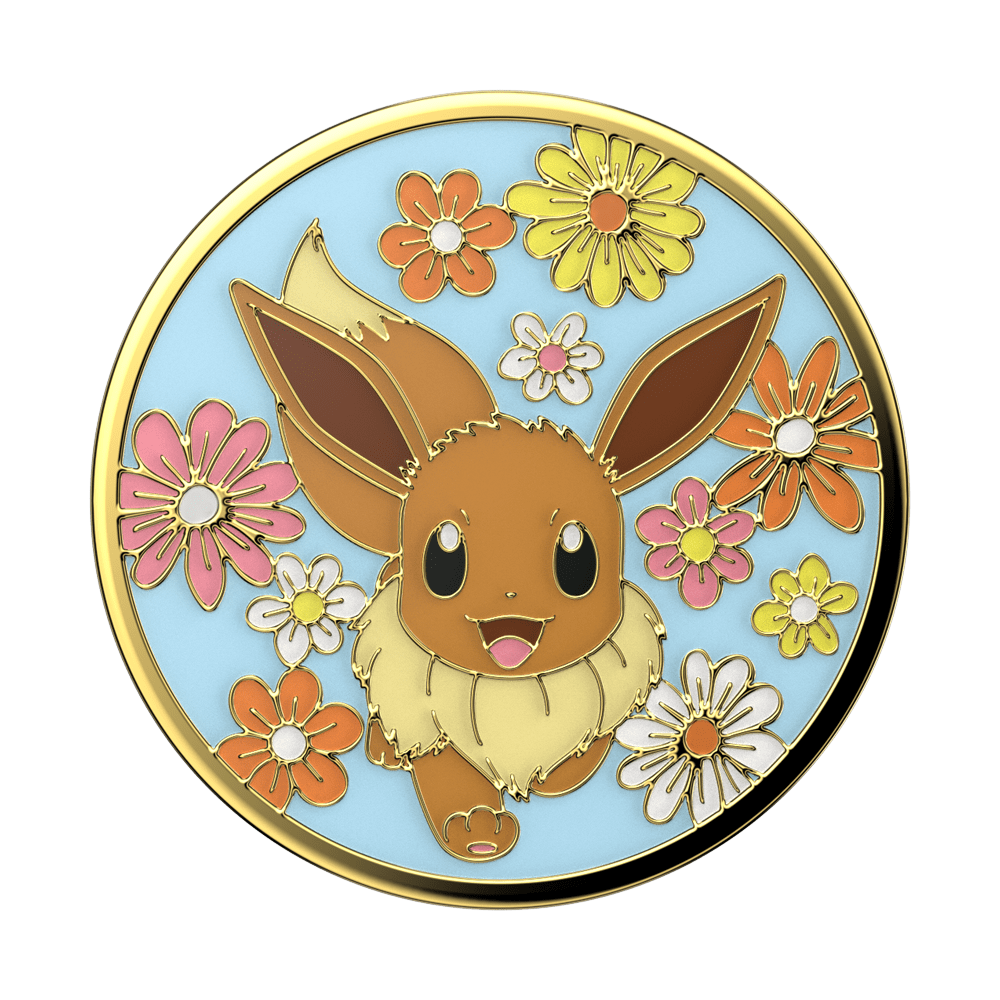 PopSockets License - Pokemon - PopGrip - Enamel Floral Eevee