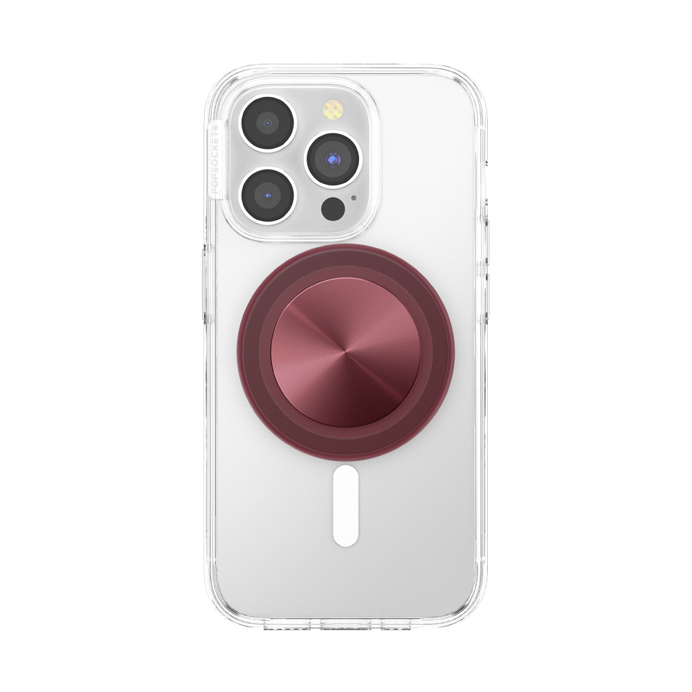 PopSockets - PopGrip MagSafe - Aluminum Radial Oxblood