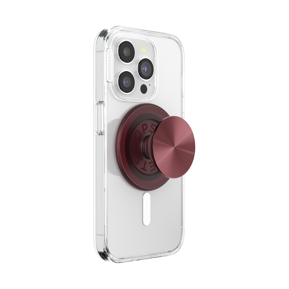 PopSockets - PopGrip MagSafe - Aluminum Radial Oxblood