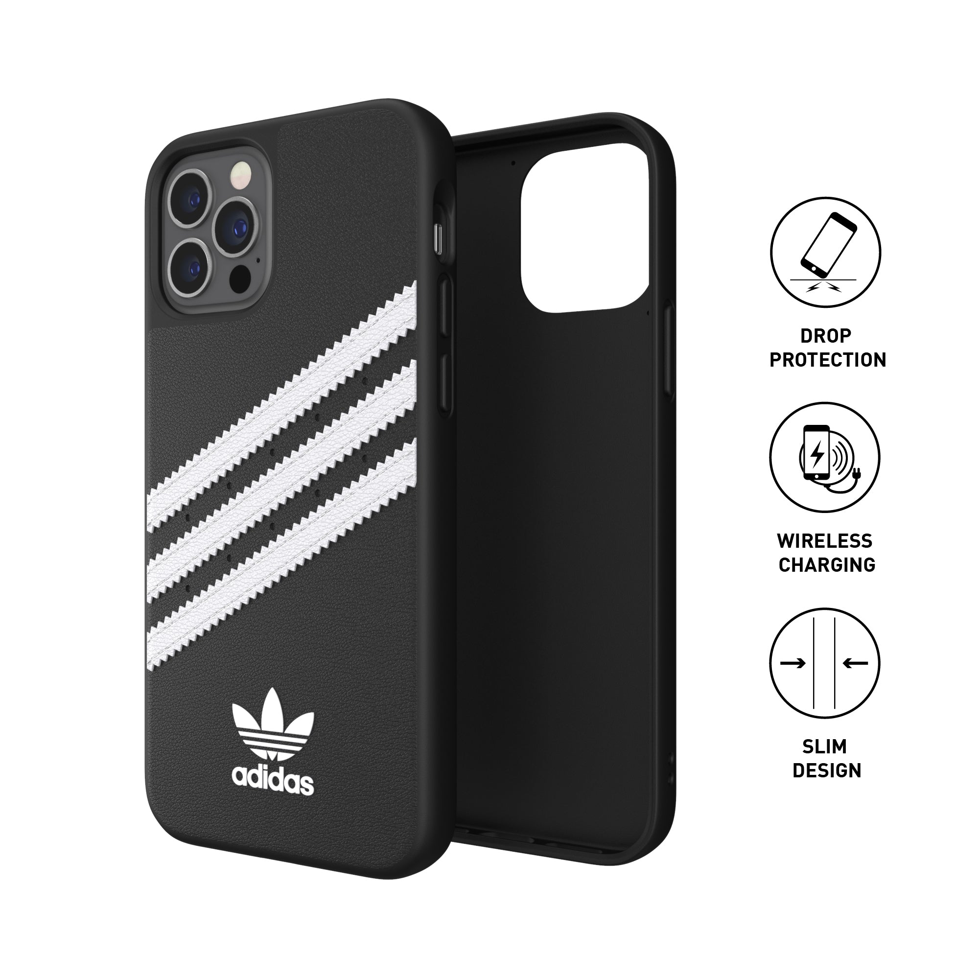 Adidas Originals 3-Stripe Samba Phone Case For iPhone 13 Pro - Black