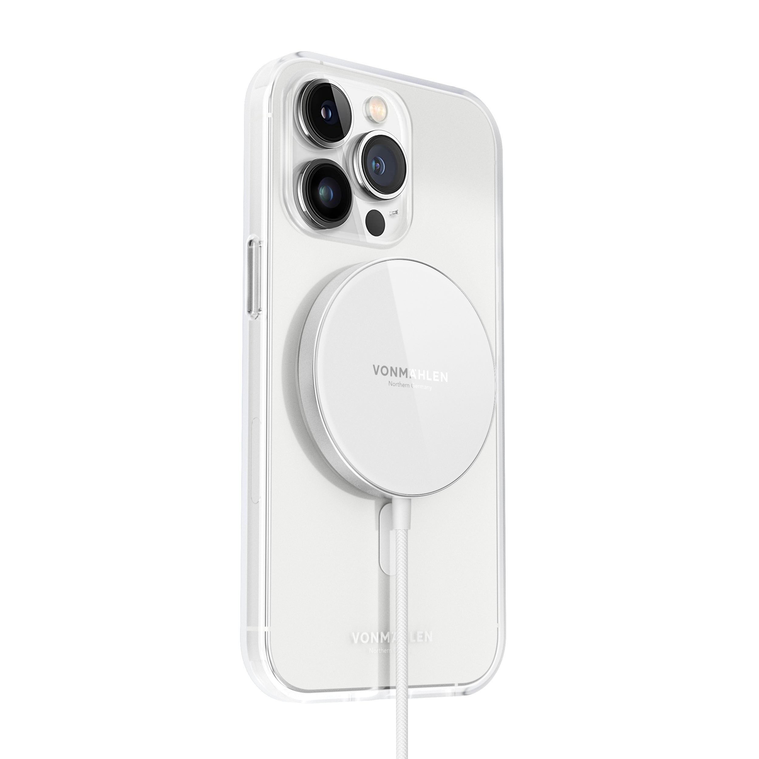 Vonmaehlen Aura Mini Magnetic Wireless Phone Charger for iPhone - White