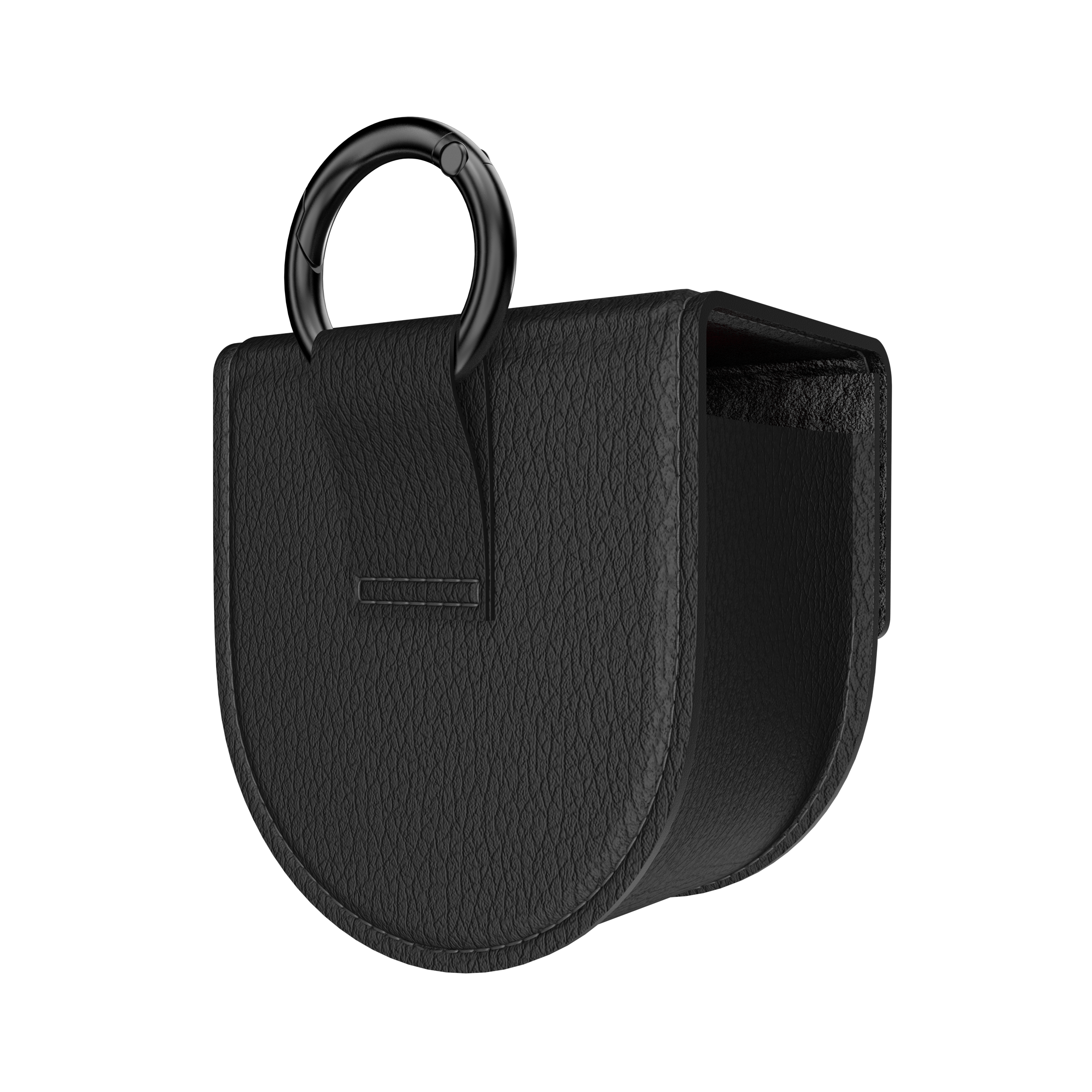 Diesel Leather Tech Chain Case For TWS EarBuds - Black