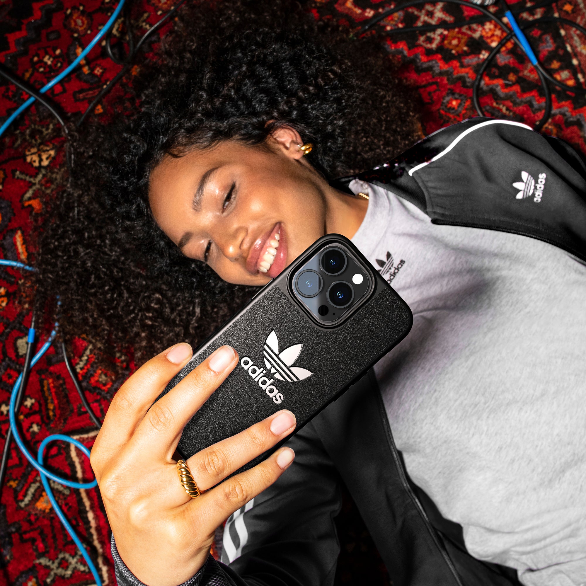 Adidas Originals Iconic Phone Case For iPhone 13 Pro - Black