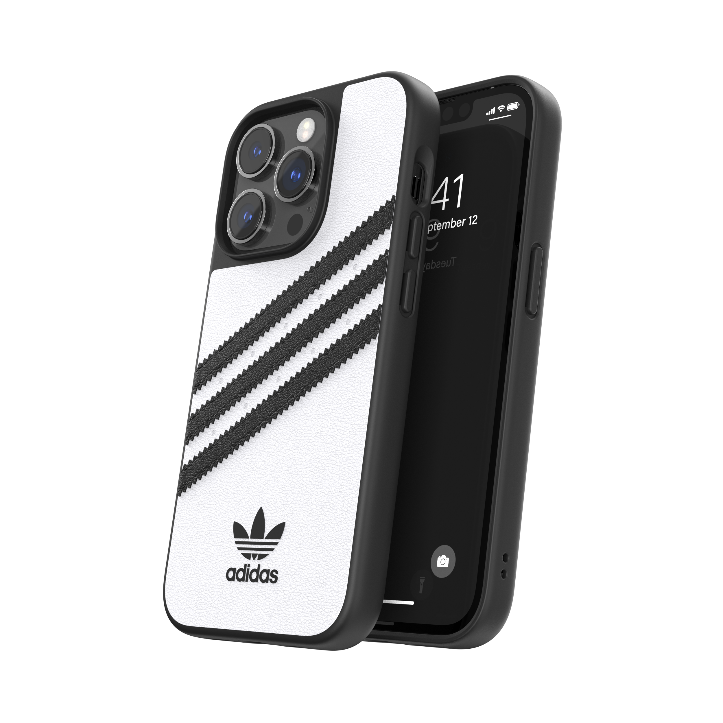 Adidas Originals 3-Stripe Samba Phone Case For iPhone 14 Pro - White
