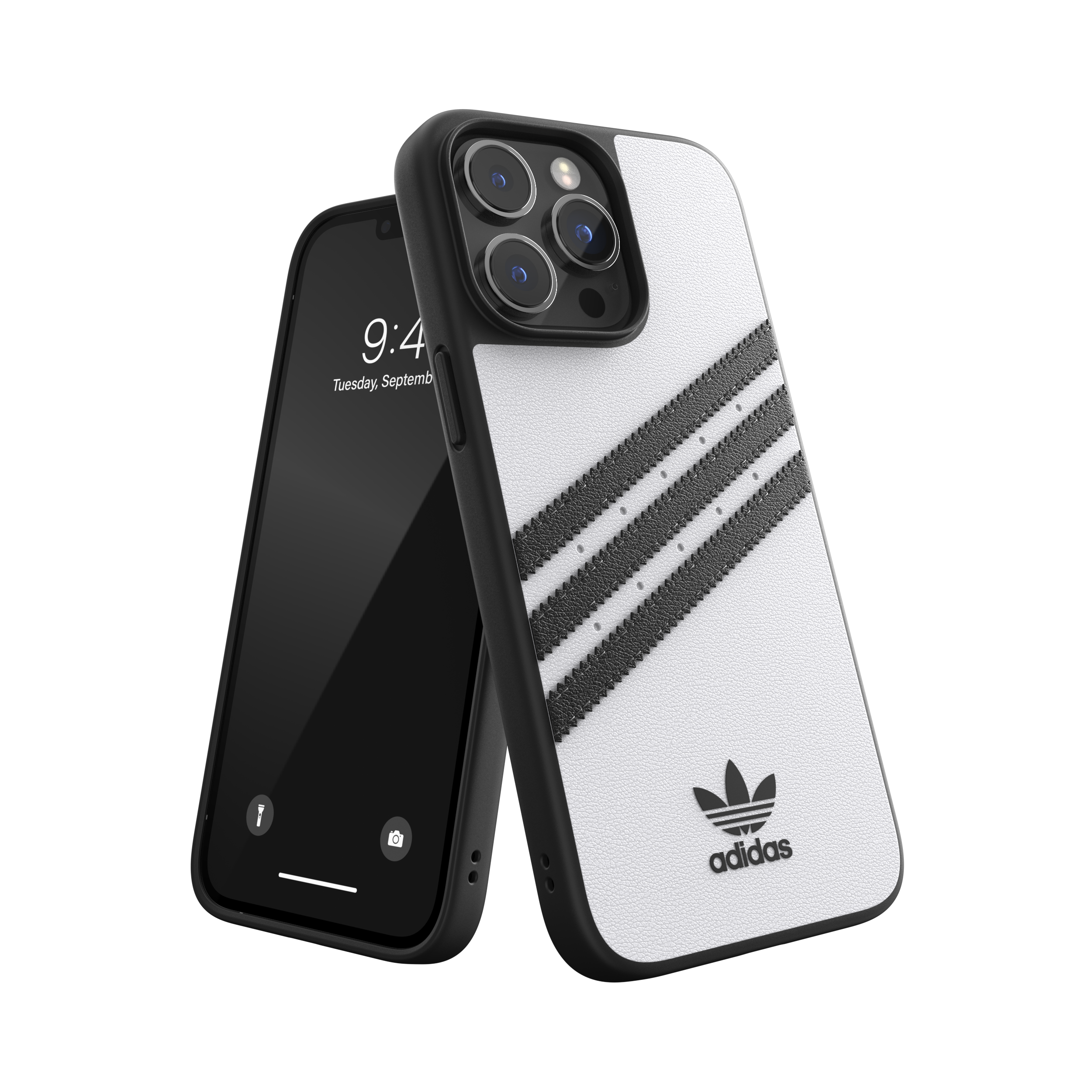 Adidas Originals 3-Stripe Samba Phone Case For iPhone 14 Pro Max - White