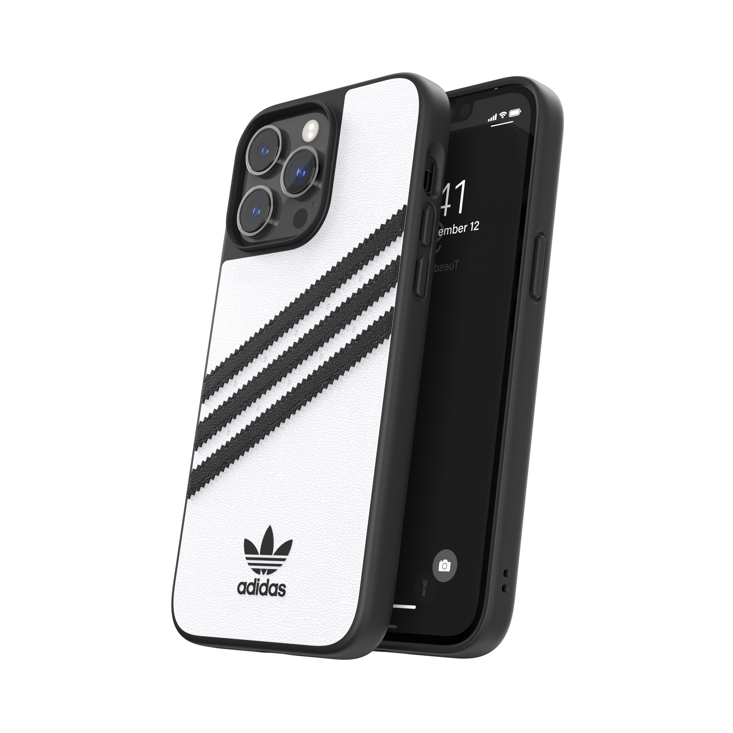 Adidas Originals 3-Stripe Samba Phone Case For iPhone 14 Pro Max - White