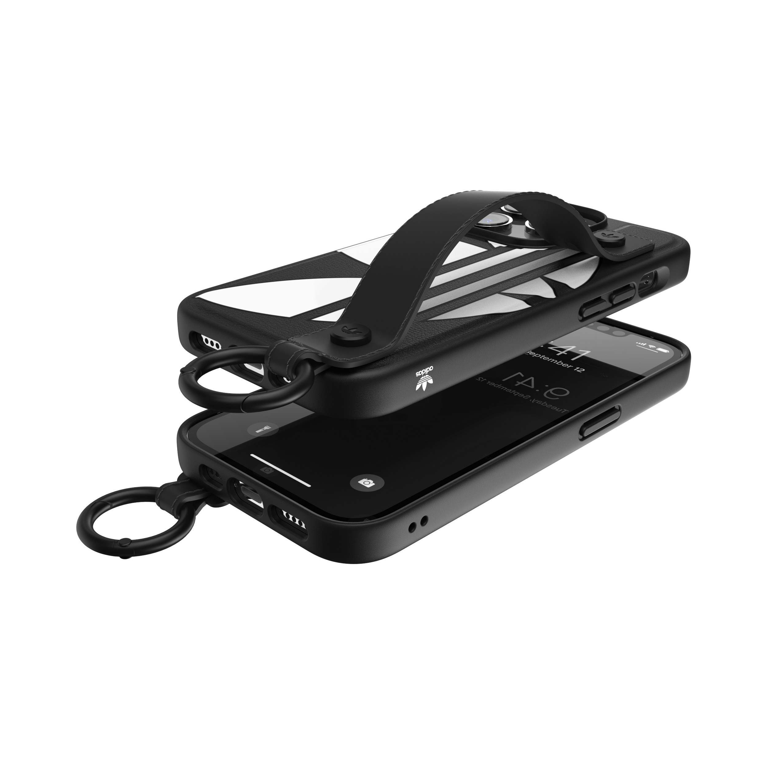 Adidas Originals Hand Strap Phone Case For iPhone 14 Pro - Black