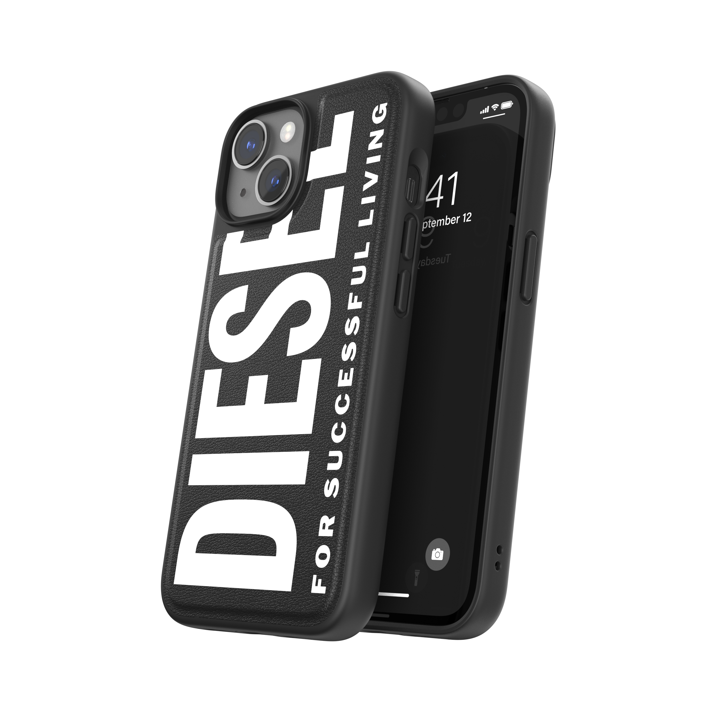 Diesel Snap Phone Case For iPhone 13/14 (Duo Compatiable) - Black