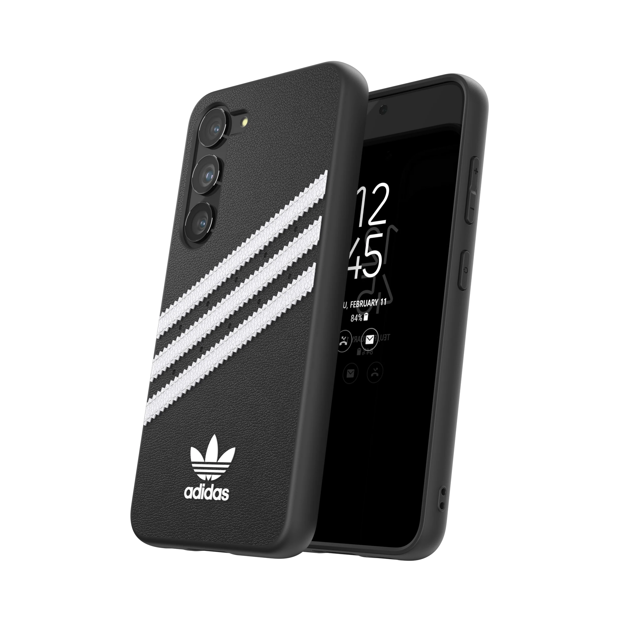 Adidas 3-Stripe Phone Cases for Samsung Galaxy S23 - Black