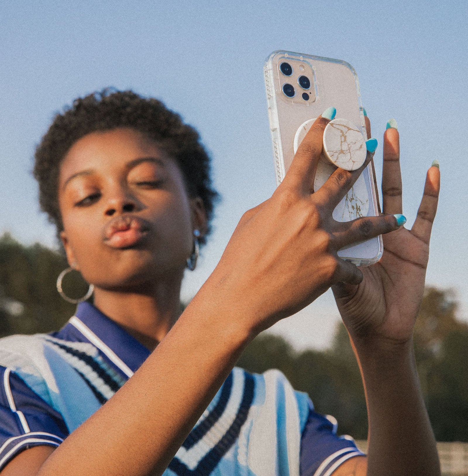 PopSockets PopGrip MagSafe - Blue Nebula