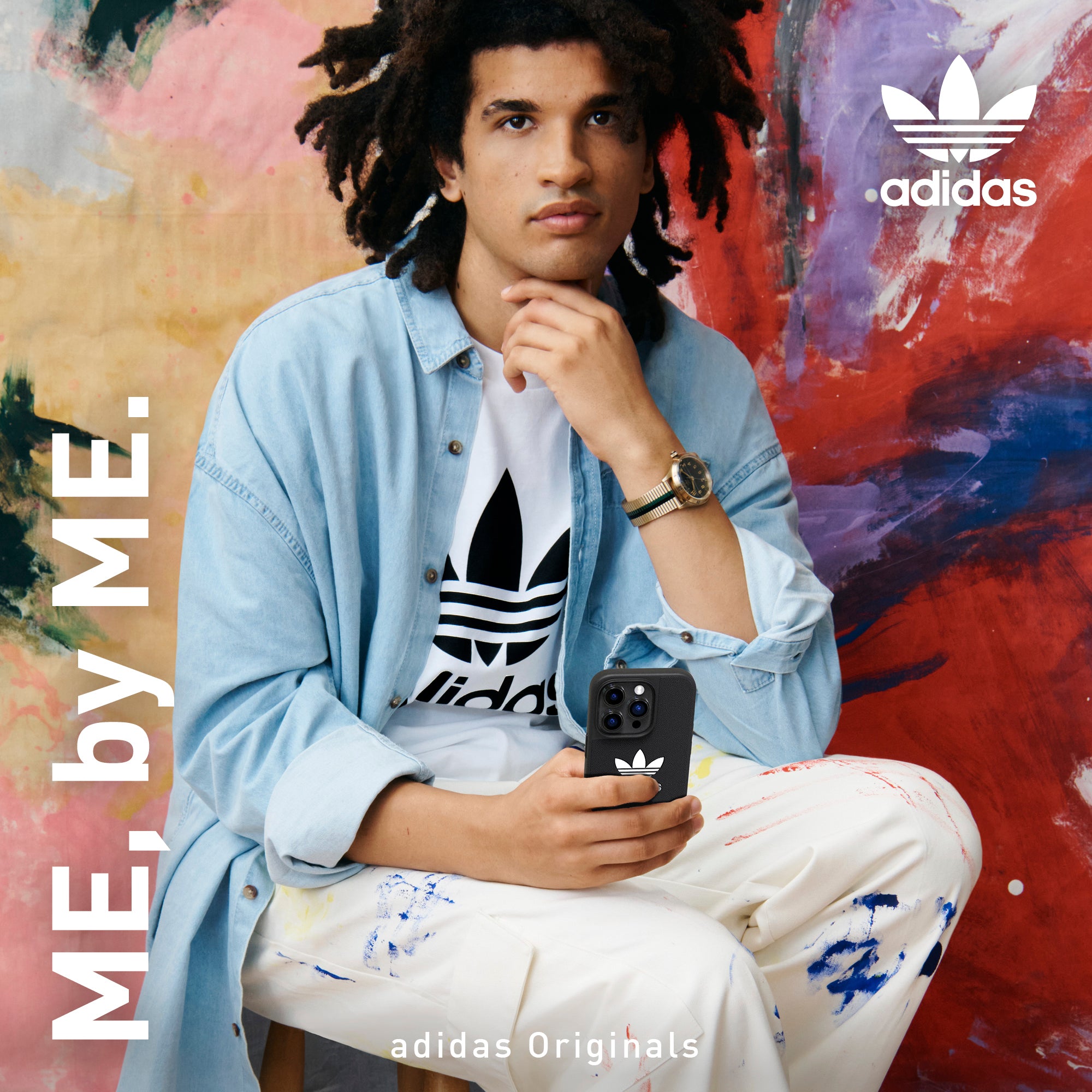 Adidas Originals Iconic Phone Case For iPhone 14 Pro - Black