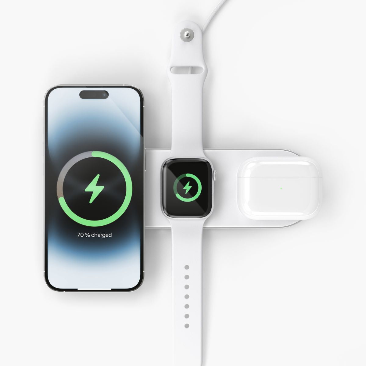 Vonmaehlen Aura Home 3in1 Wireless Fast Charging Dock - White