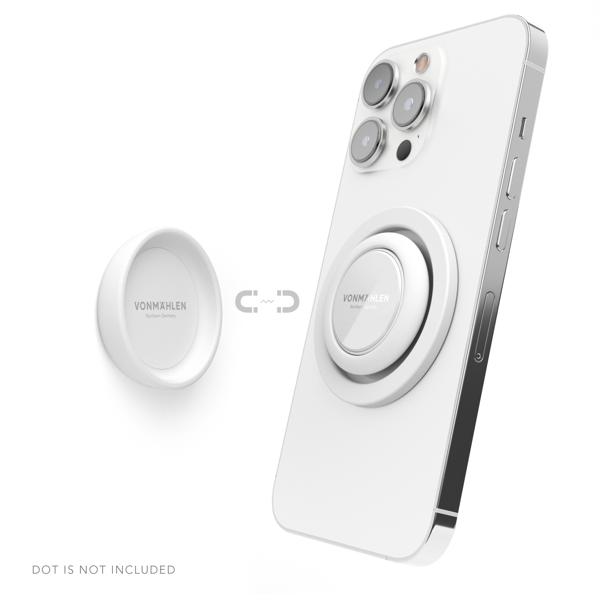 Vonmaehlen Backflip MagSafe Compatible Phone Grip/Holder - White