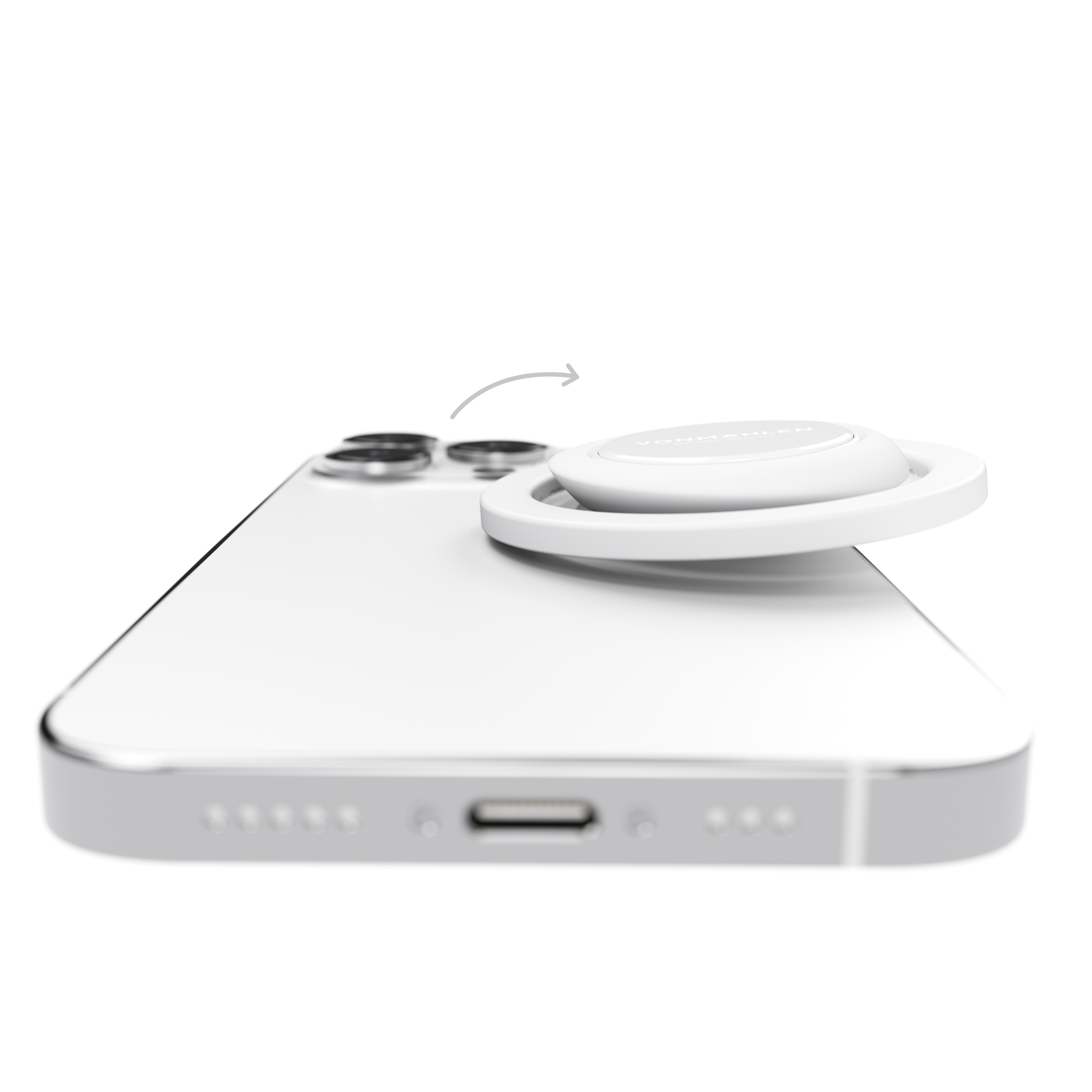 Vonmaehlen Backflip MagSafe Compatible Phone Grip/Holder - White