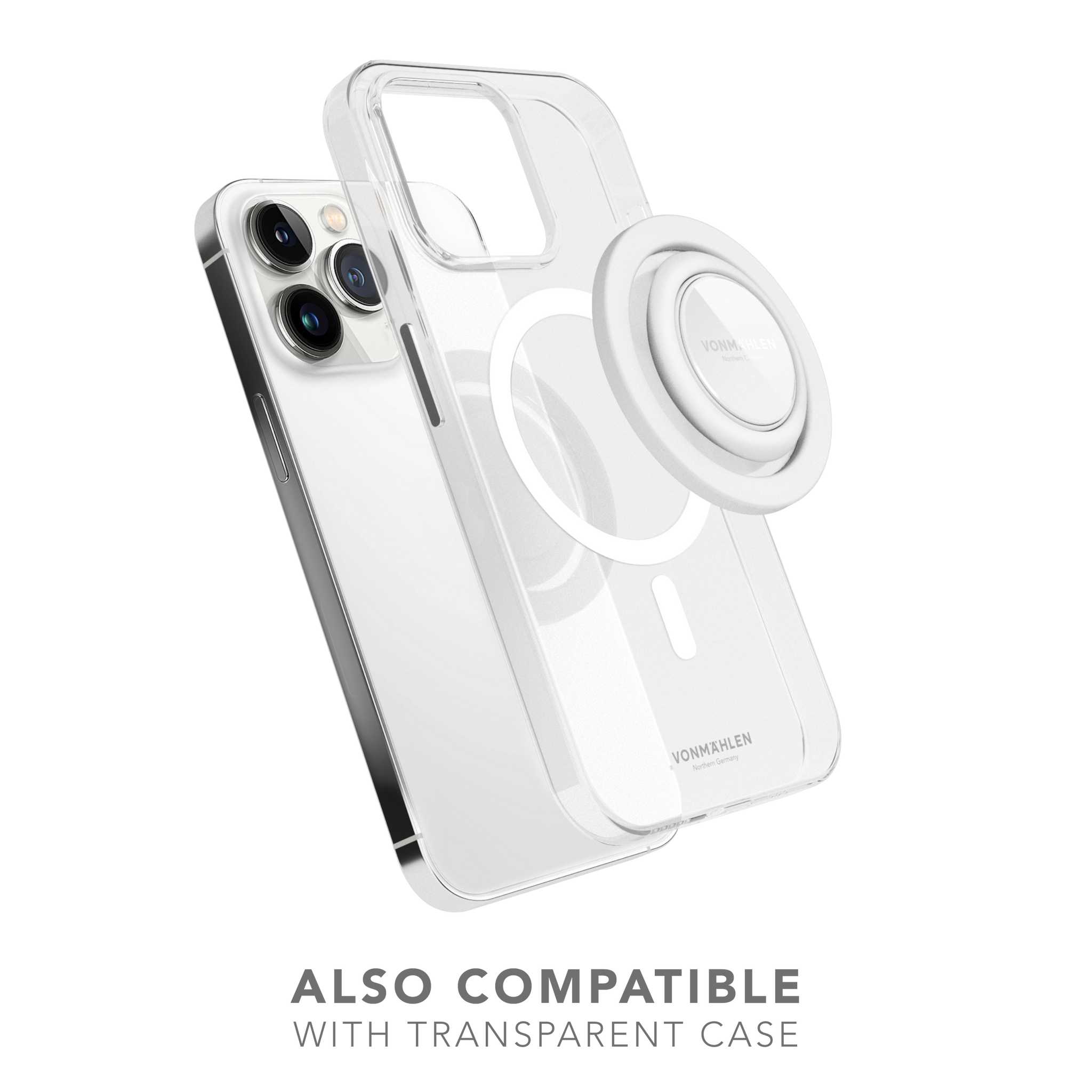 Vonmaehlen Backflip MagSafe Compatible Phone Grip/Holder - White