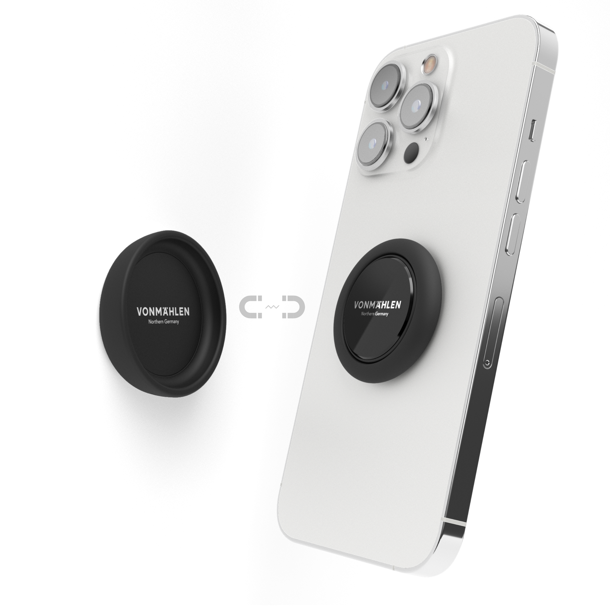 Vonmaehlen Backflip P Phone Grip + Magnetic Mount Stand Grip iPhone - Black