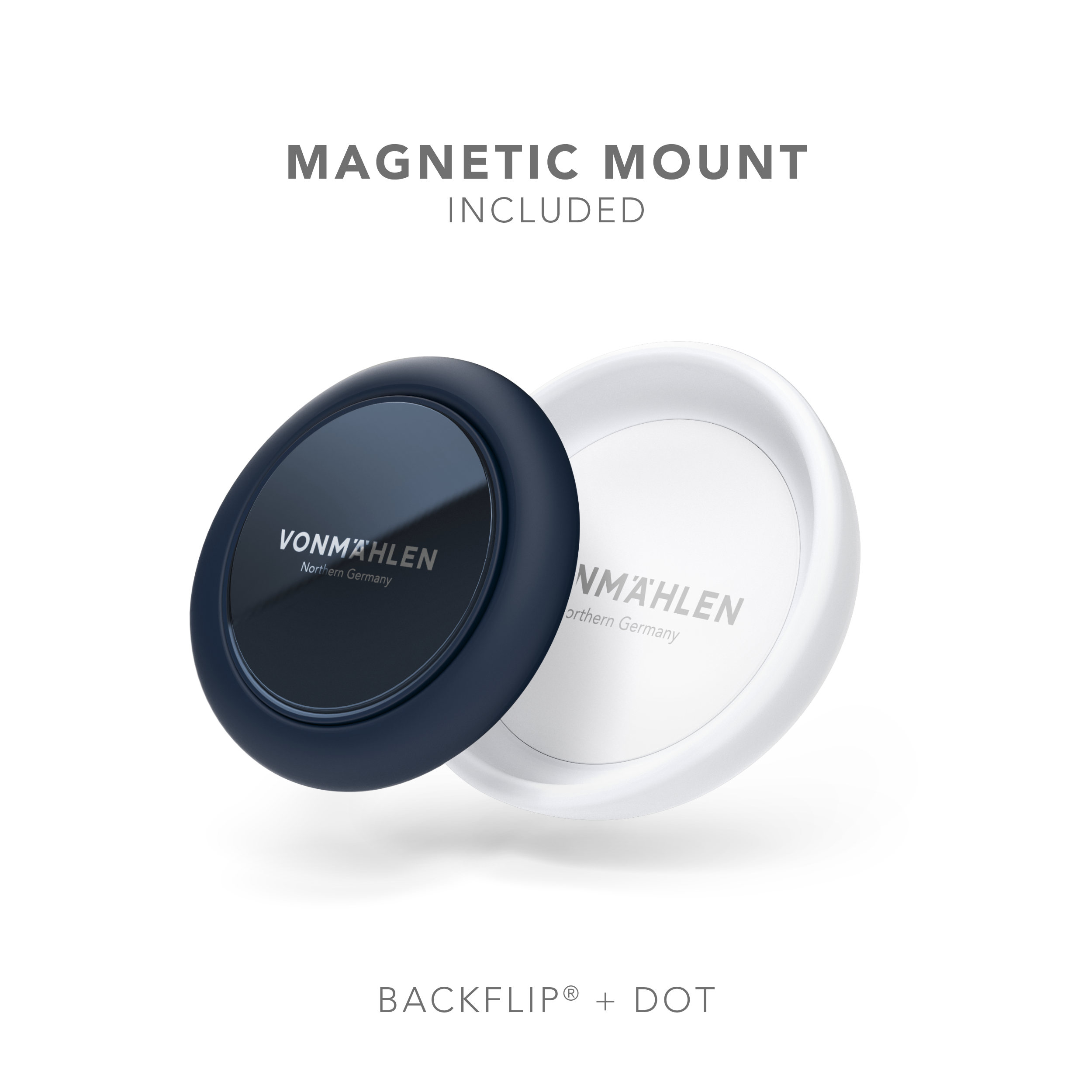 Vonmaehlen Backflip P Phone Grip/Holder + Magnetic Mount - Navy Blue
