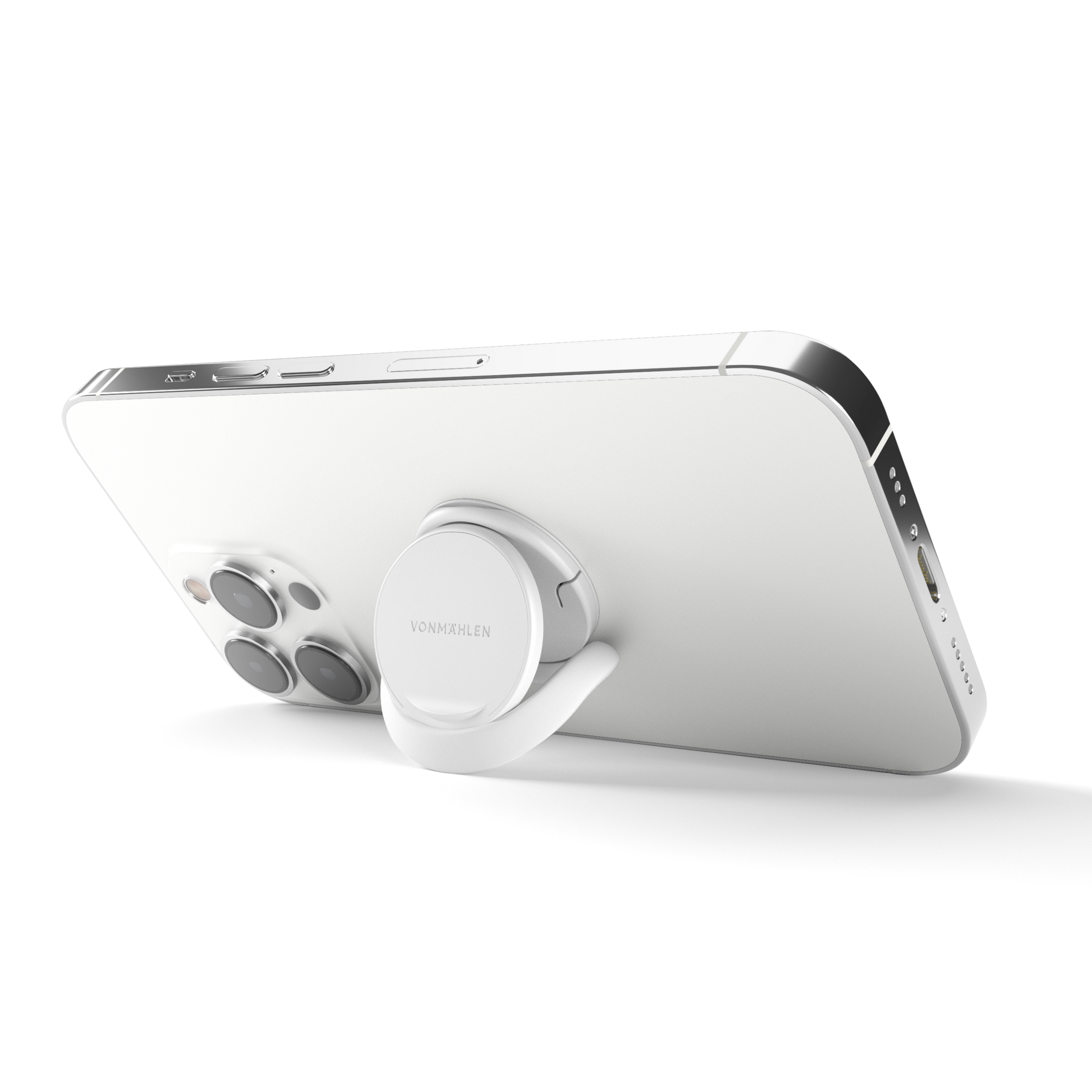 Vonmaehlen Backflip P Phone Grip/Holder + Magnetic Mount - White