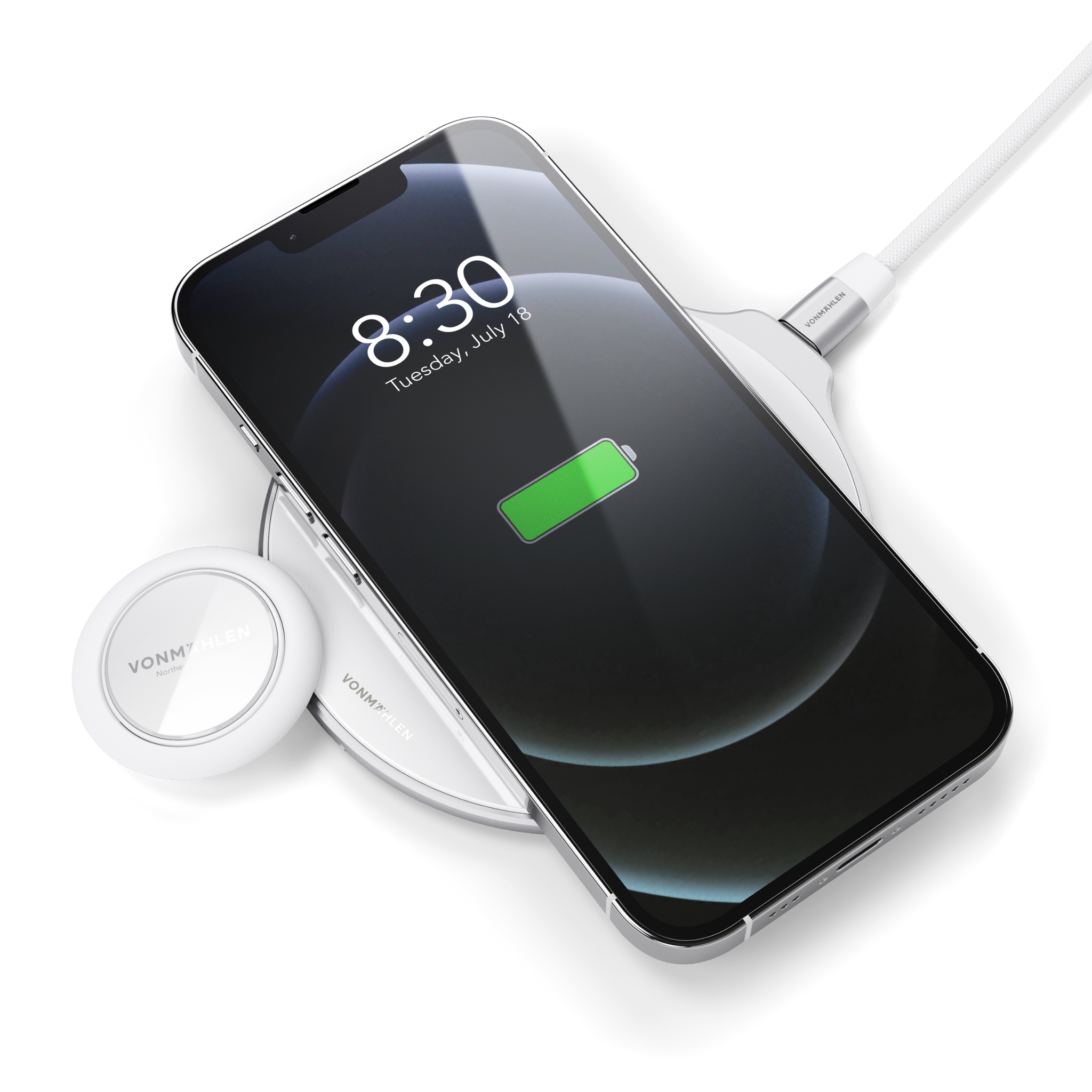 Vonmaehlen Backflip P Phone Grip/Holder + Magnetic Mount - White