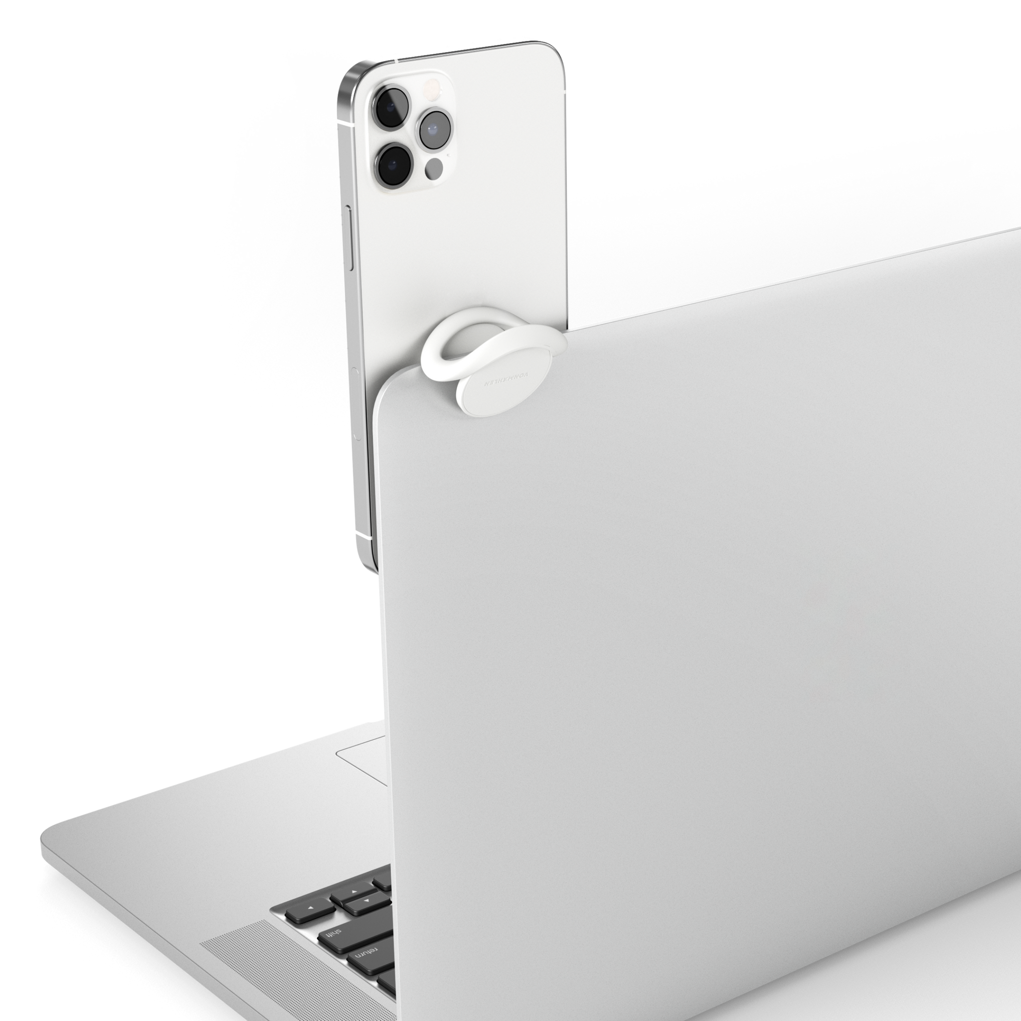 Vonmaehlen Backflip P Phone Grip/Holder + Magnetic Mount - White