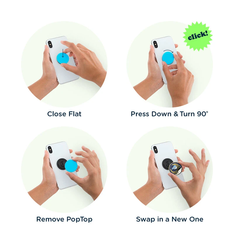 PopSockets PopGrip Premium - Enamel Fly Me To the Moon