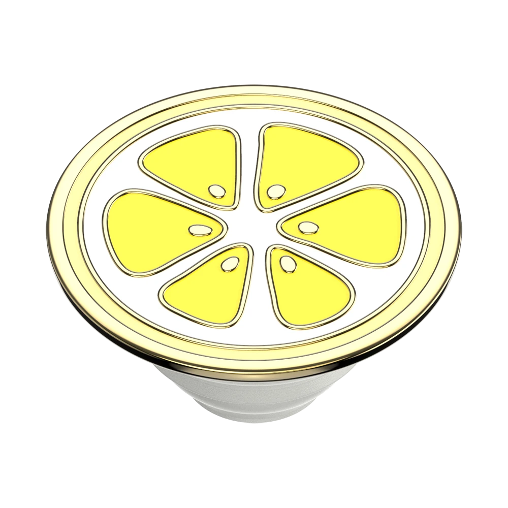 PopSockets PopGrip Premium - Enamel Lemon Slice Yellow