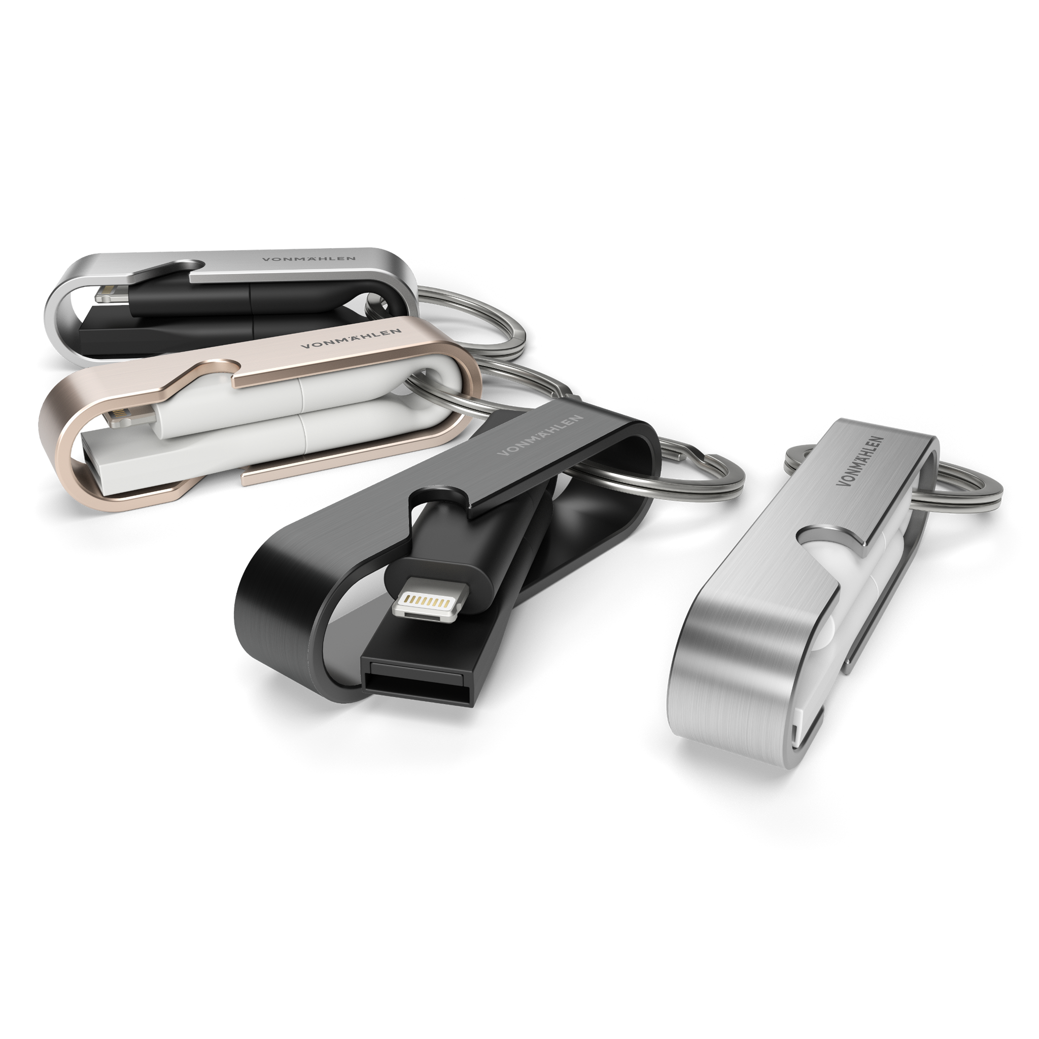 Vonmaehlen High Six  6in1 Type-C Charging Cable Micro/USB-A/Lighting - Black