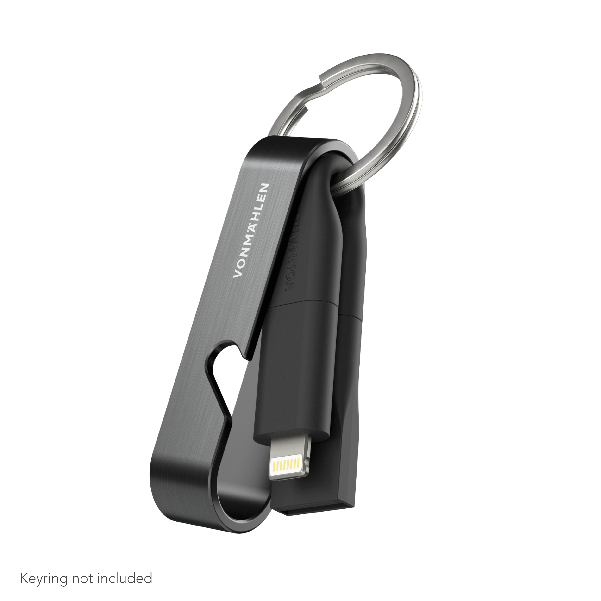 Vonmaehlen High Six  6in1 Type-C Charging Cable Micro/USB-A/Lighting - Black