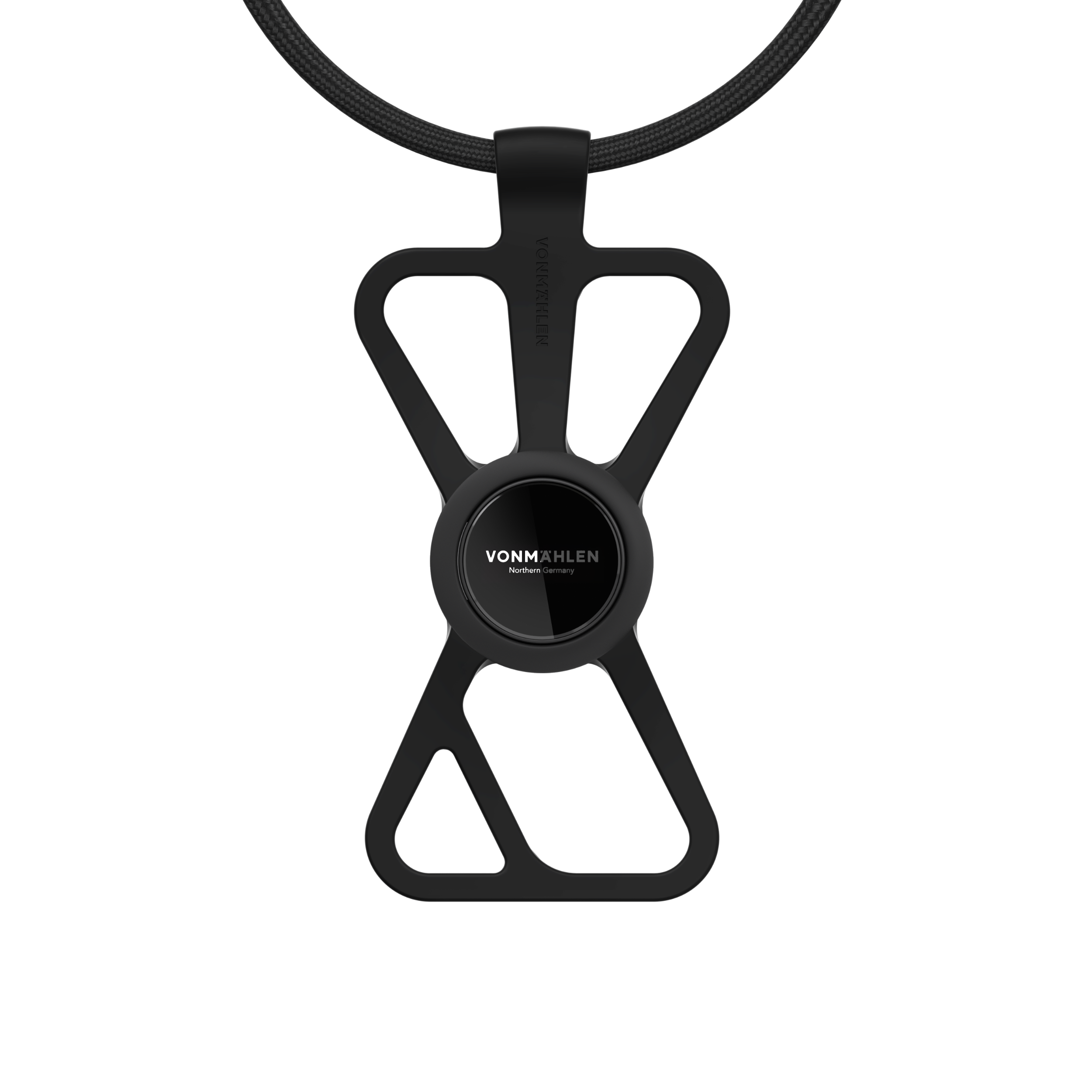Vonmaehlen Infinity Plus Universal Phone Case Strap Lanyard + Backflip Grip/Holder - Black