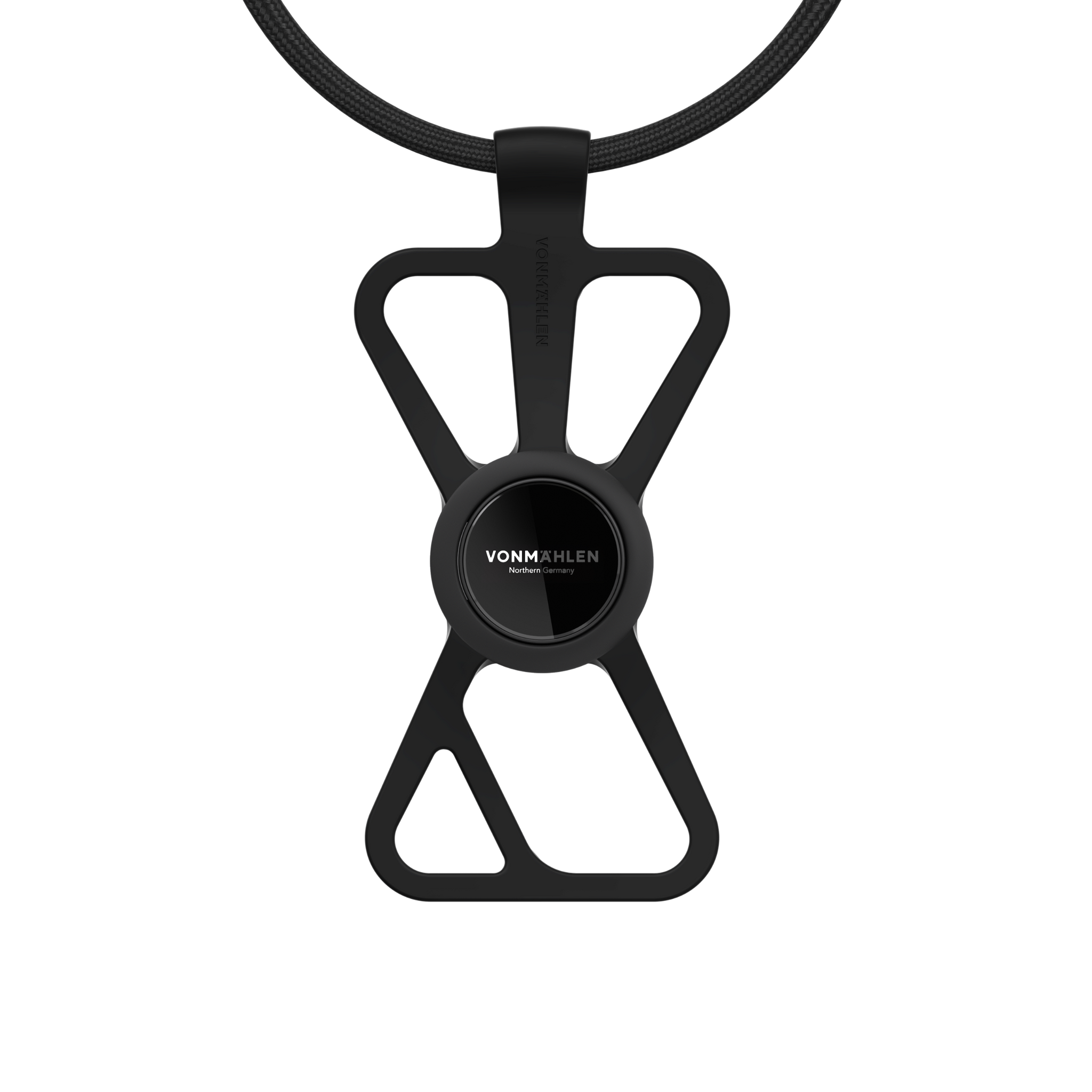 Vonmaehlen Infinity Plus Universal Phone Case Strap Lanyard + Backflip Grip/Holder - Black