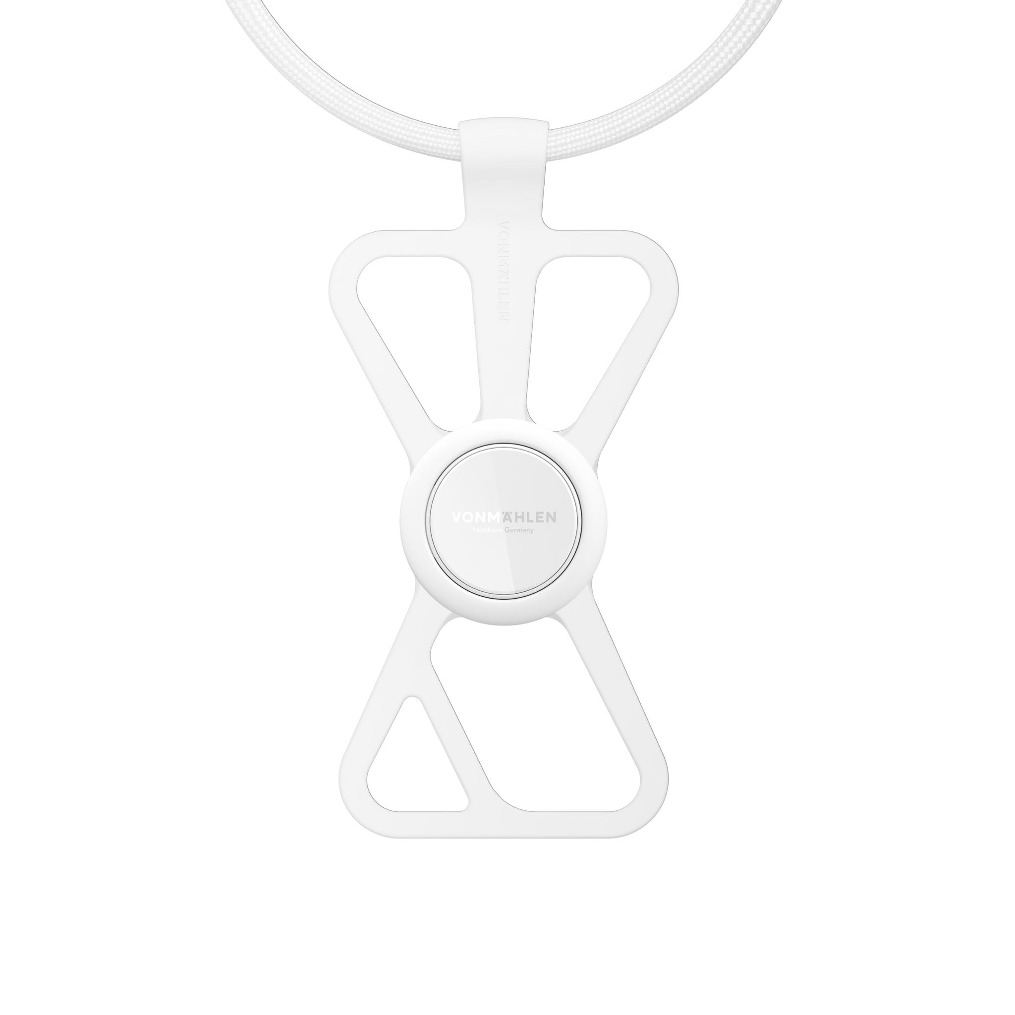 Vonmaehlen Infinity Plus Universal Phone Case Strap Lanyard + Backflip Grip/Holder - White