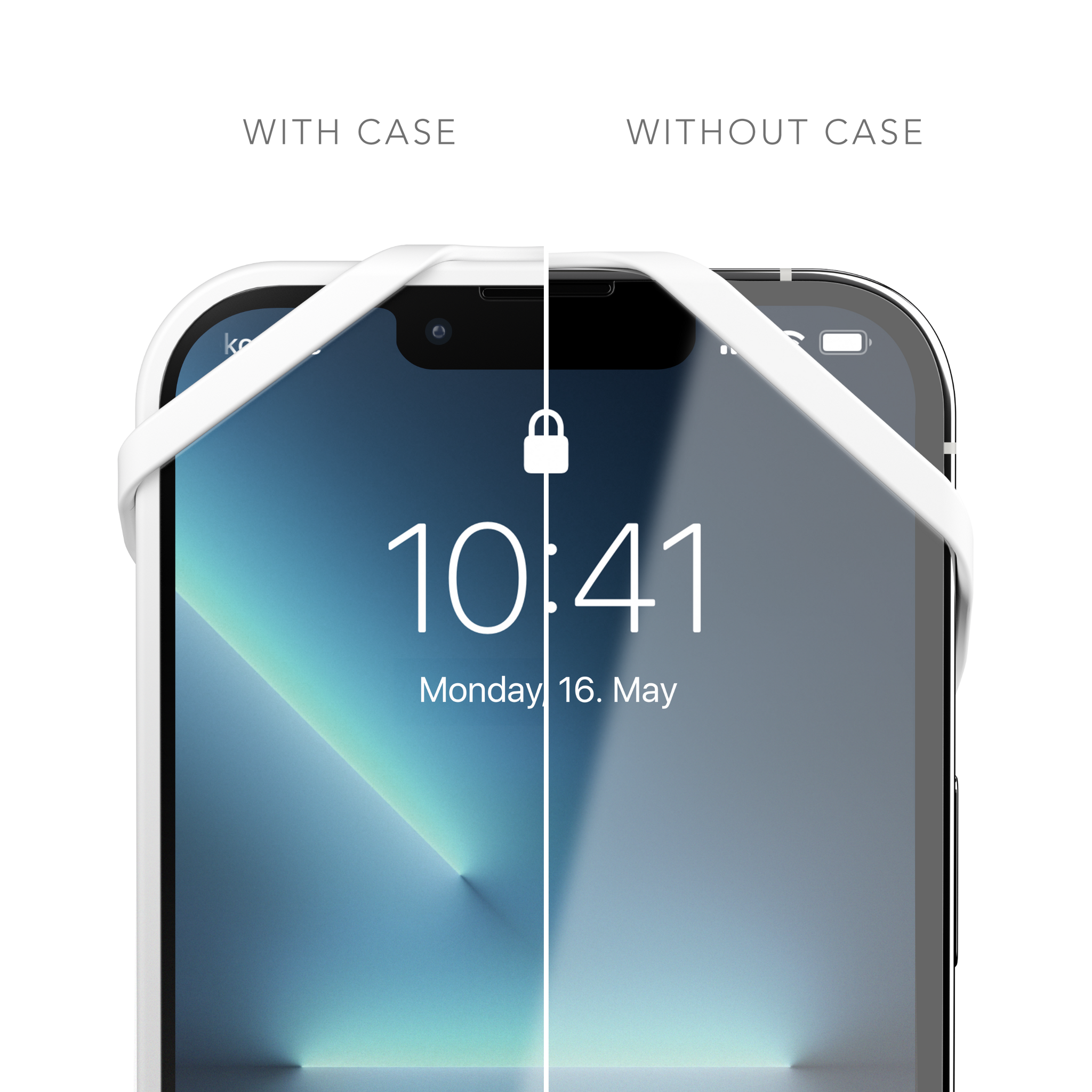 Vonmaehlen Infinity Plus Universal Phone Case Strap Lanyard + Backflip Grip/Holder - White
