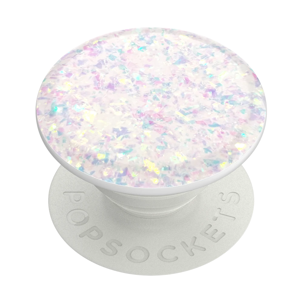 PopSockets PopGrip Premium - Iridescent Confetti White
