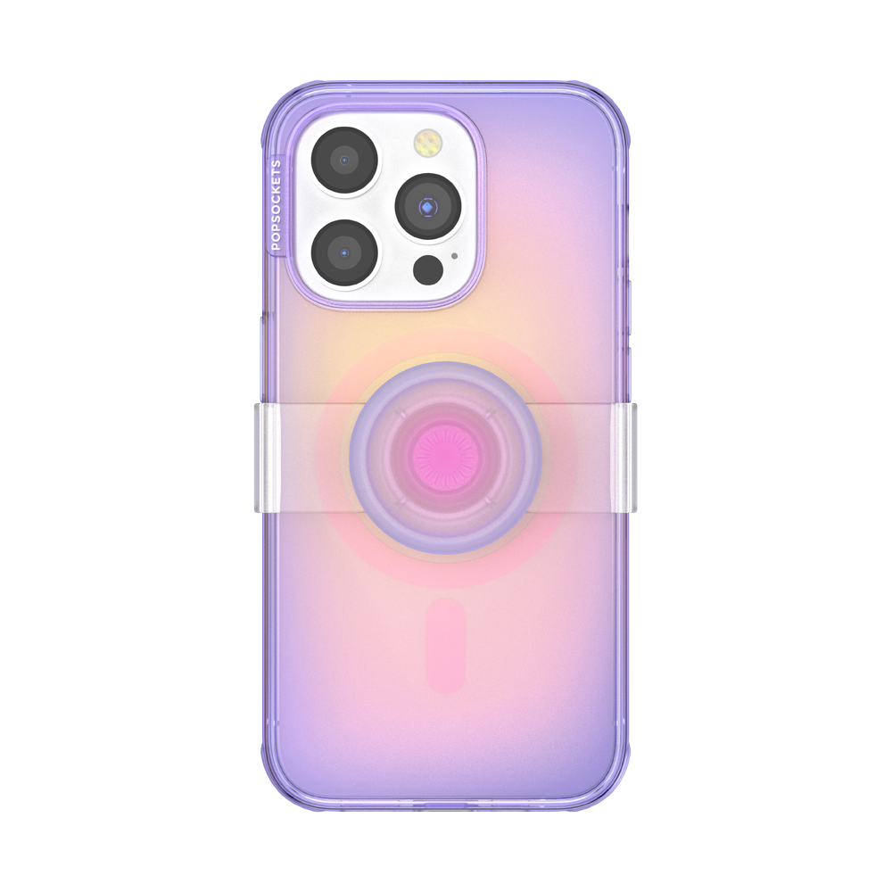 PopSockets PopCase MagSafe for iPhone 14 Pro - Opalescent Aura