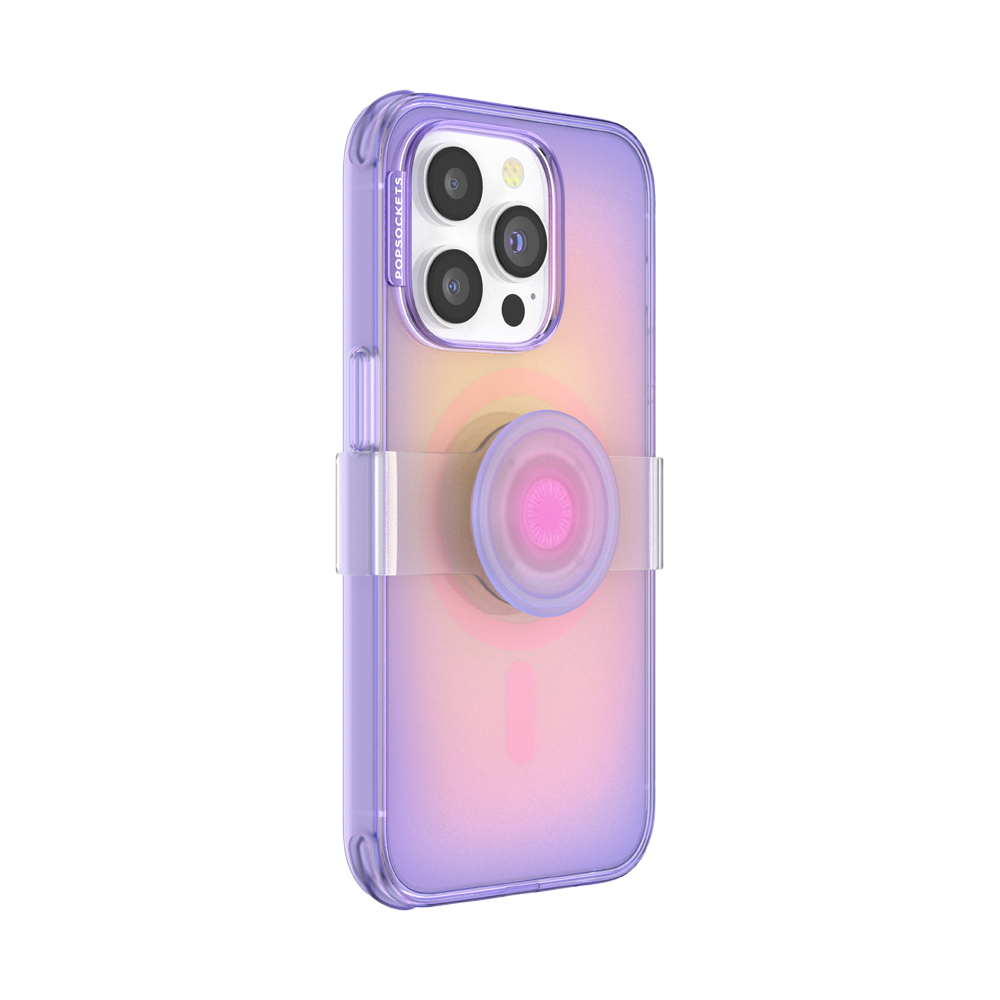 PopSockets PopCase MagSafe for iPhone 14 Pro - Opalescent Aura