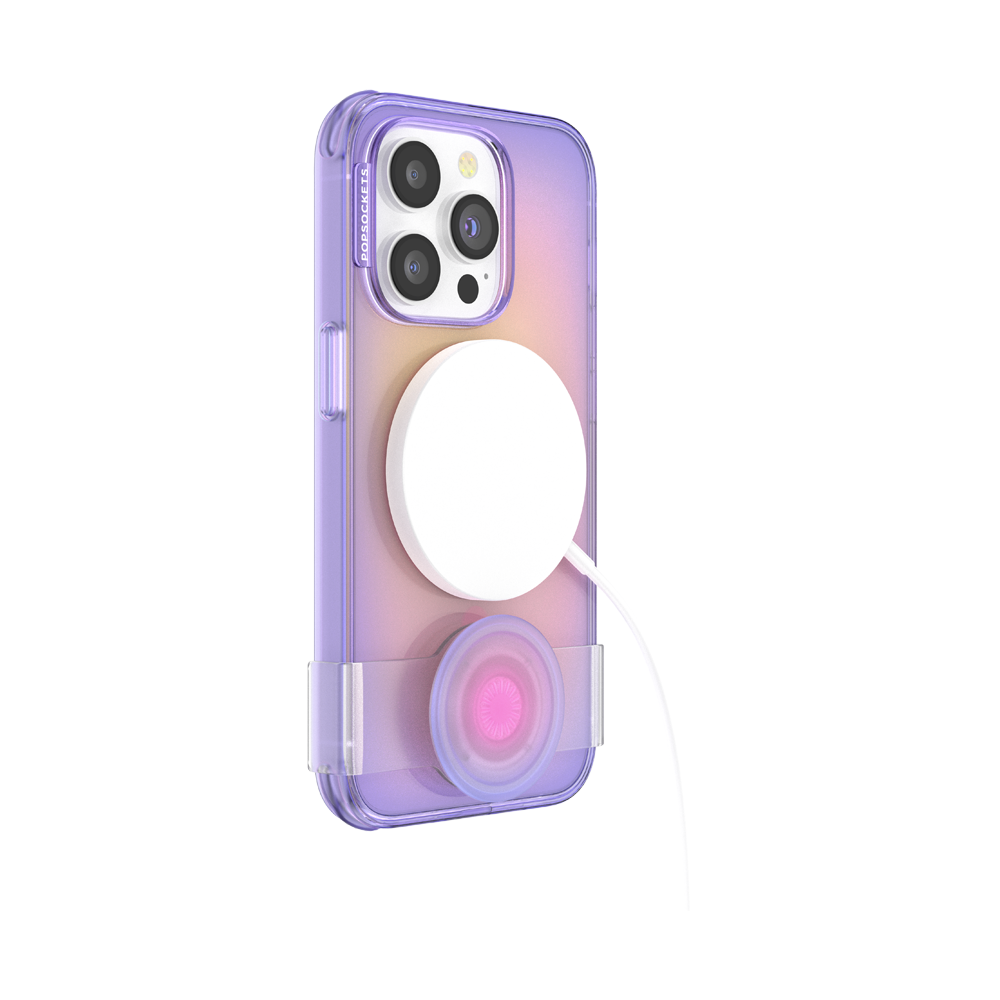 PopSockets PopCase MagSafe for iPhone 14 Pro - Opalescent Aura