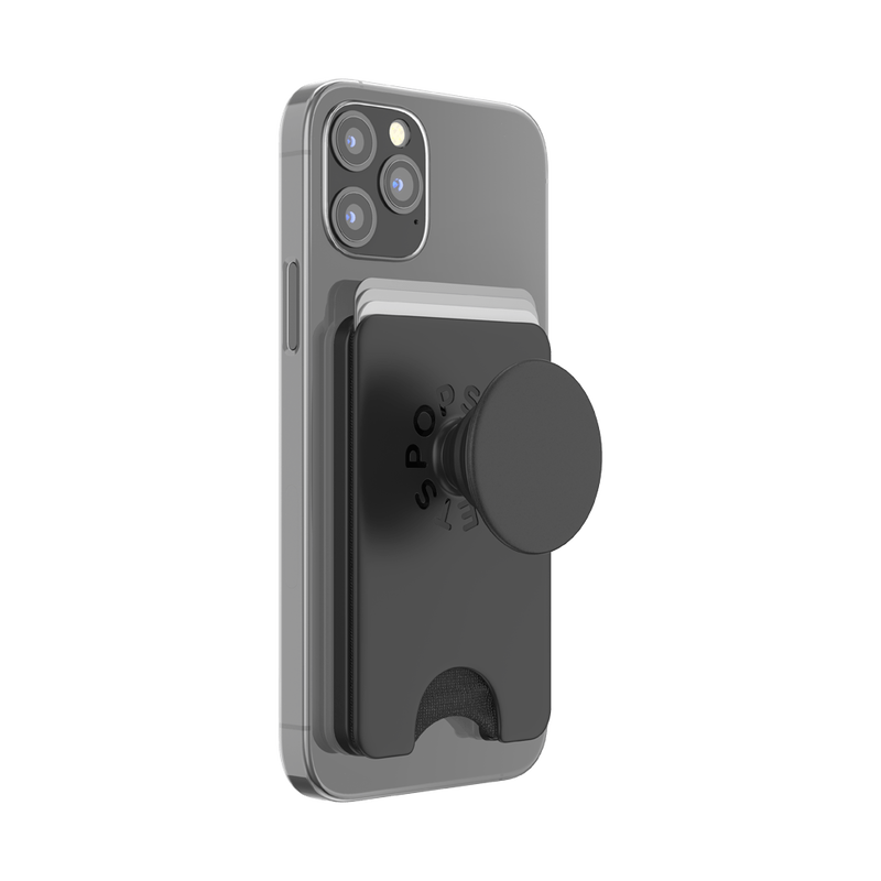 PopSockets PopWallet+ for MagSafe - Black