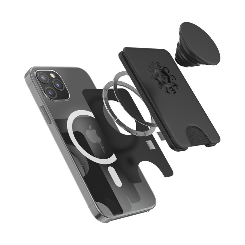 PopSockets PopWallet+ for MagSafe - Black