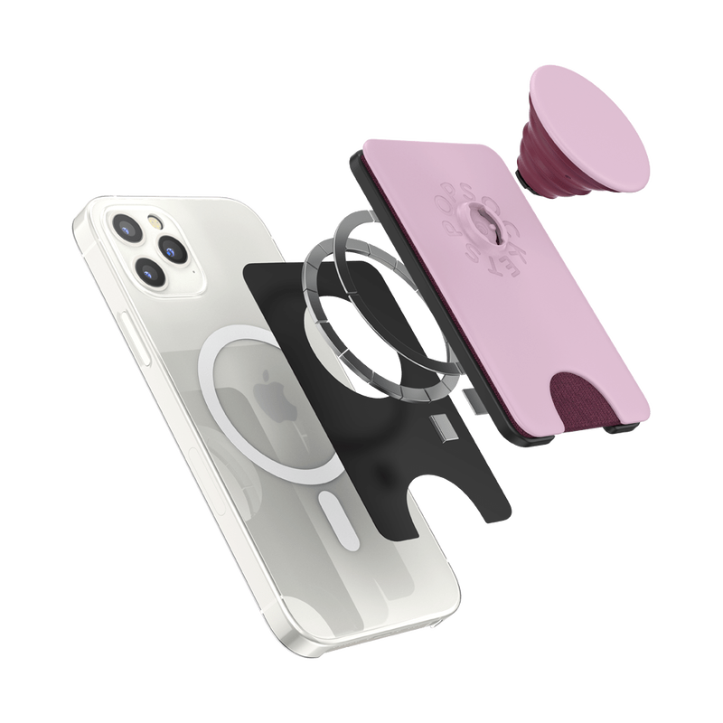 PopSockets PopWallet+ for MagSafe - Blush Pink